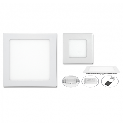 LED vestavné svítidlo WSQ - 18W, 3000 - 6000K, 1550Lm, hranaté